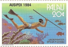 palau underwater spear fishing
